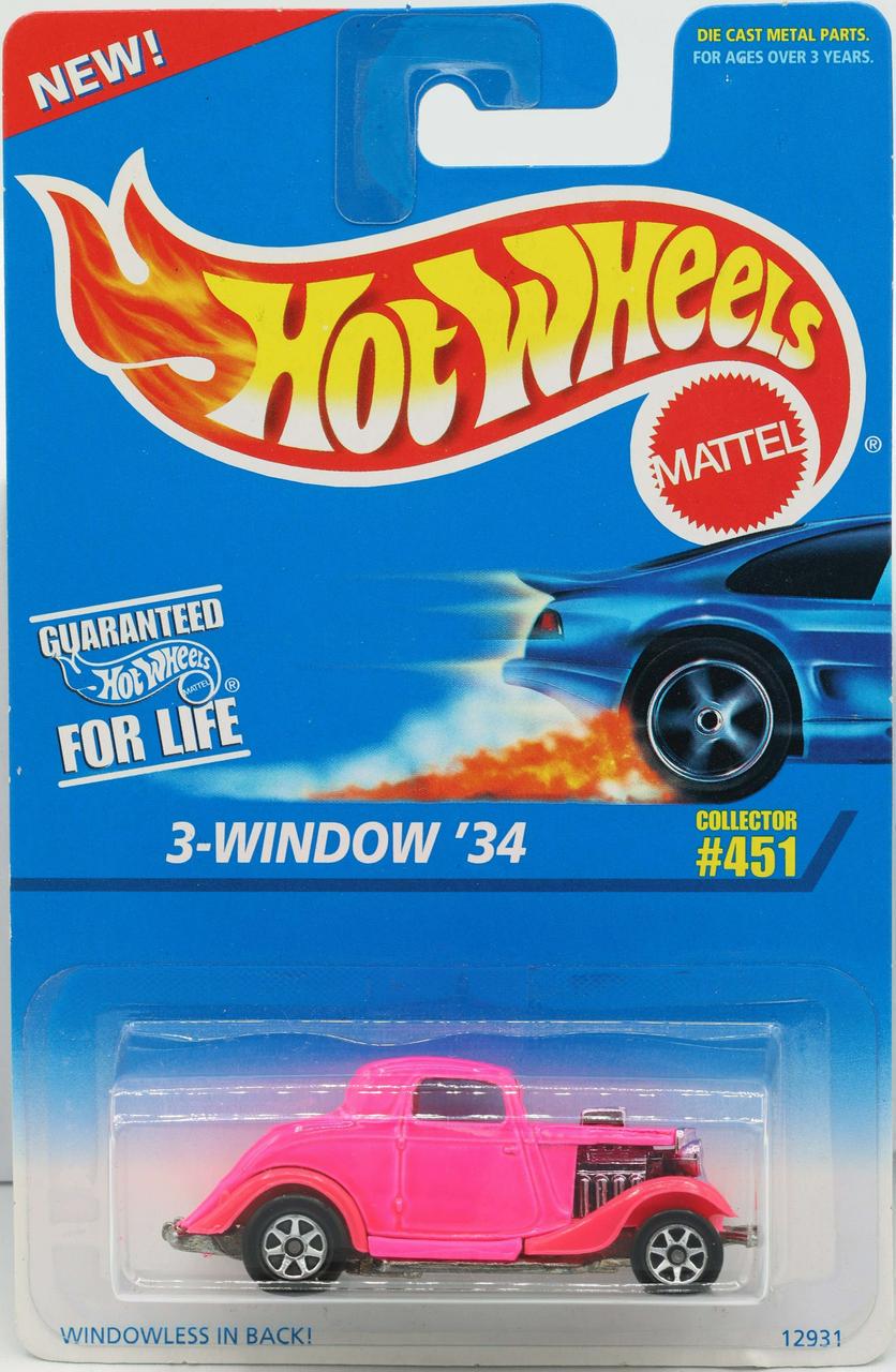 Игрушечная машинка Hot Wheels 3-Window 34 Ford 1996 №451 (12931)