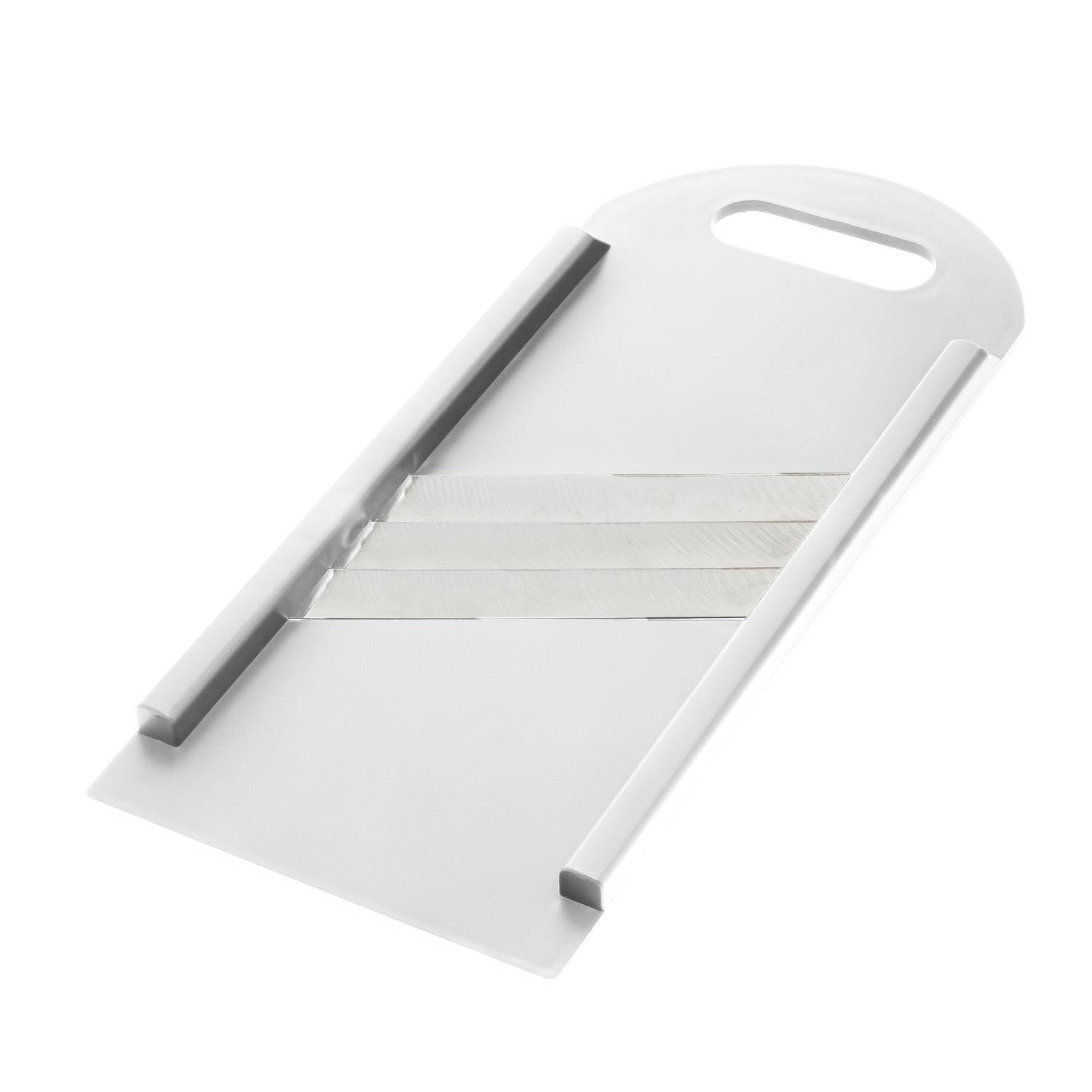 Шинковка для капусты и нарезки овощей/фруктов ручная пластиковая 3 лезвия 16,5х39 см Белый (86940) - фото 8