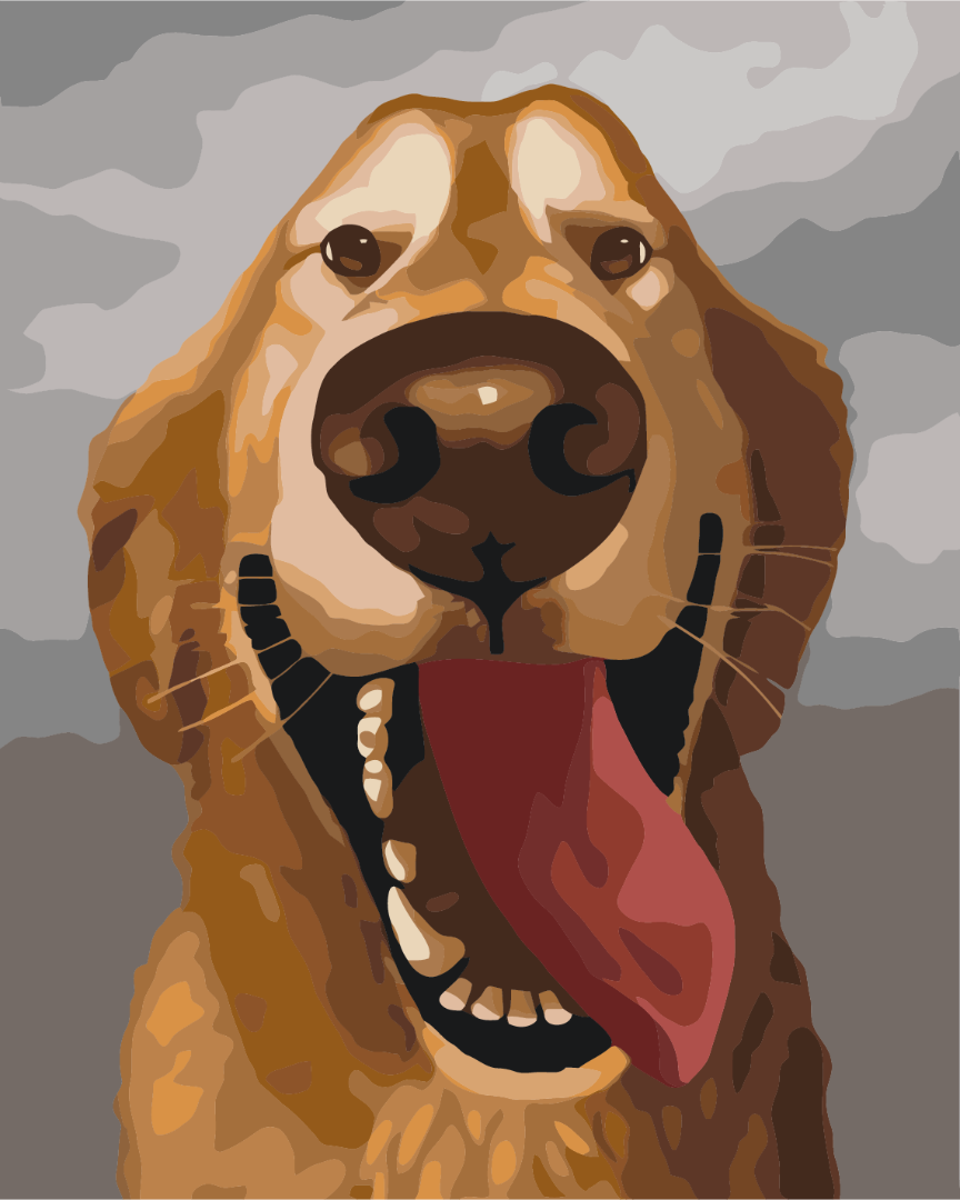 Картина по номерам Brushme Счастливый друг 40х50 см в термопакете (BS41103-mt) Картина по номерам Brushme Счастливый друг 40х50 см в термопакете (BS41103-mt)