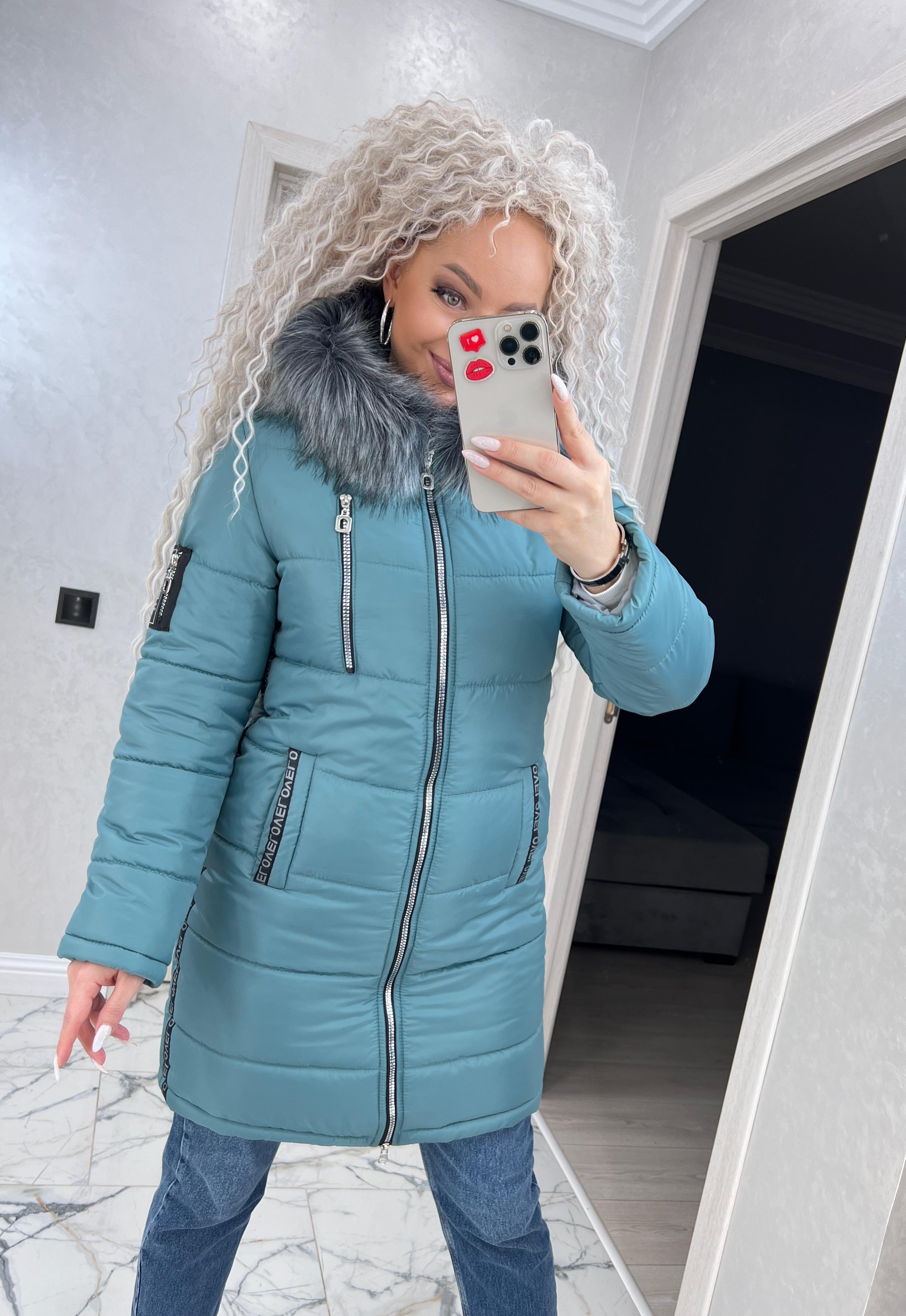 Куртка жіноча Love зимова р. 56 Темно-м'ятний (1875/а-мк) - фото 8