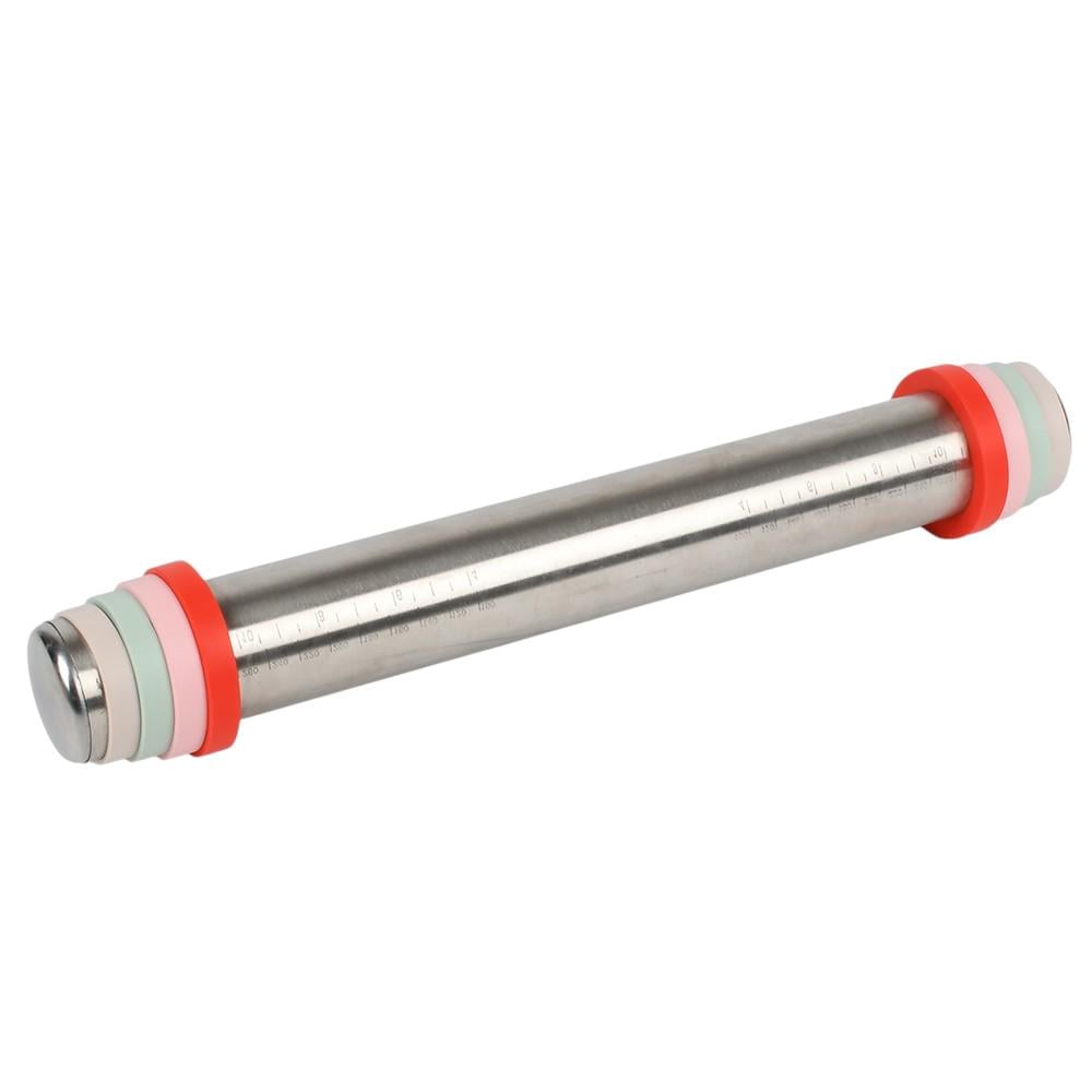 Стакан для теста с регулировкой толщины Stenson R41022 35,5 см Серебристый (36522017)