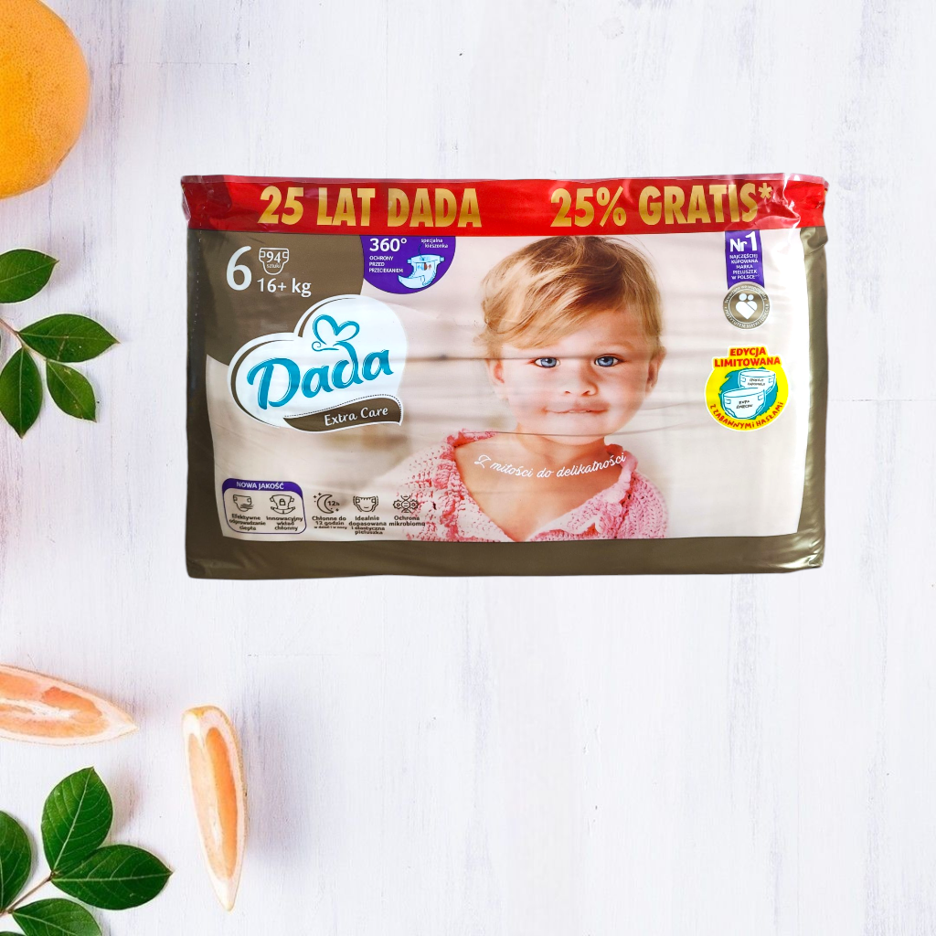 Підгузки Dada Extra Care Mega Paka 6 16+ кг 94 шт.