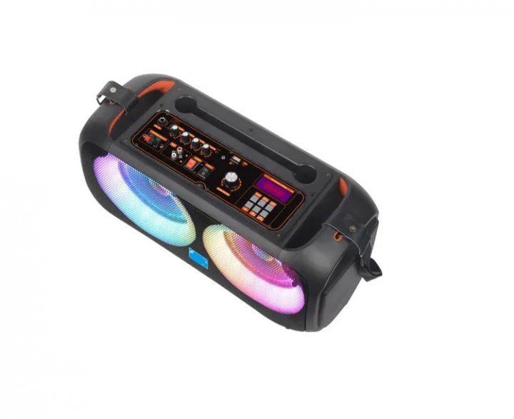Колонка-бумбокс портативная XPRO NDR-Q68 30 Вт USB/SD/FM радио/Bluetooth/1 микрофон/ДУ (MER-15686)