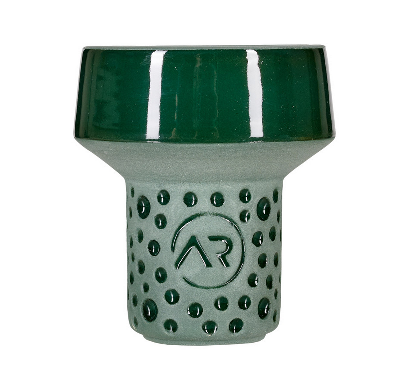 Чаша для кальяна глиняная AROMA Uniform Green Classic Killa глазированная Зеленый
