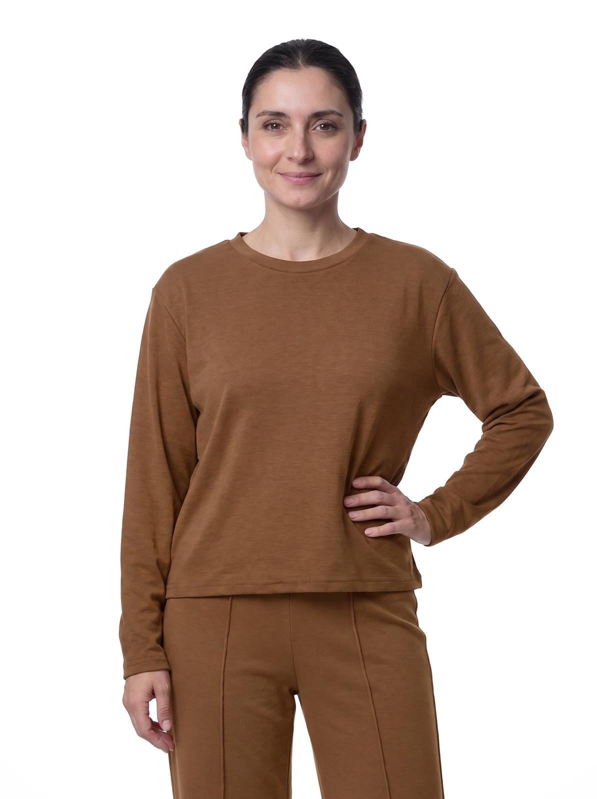 Свитшот женский EQUILIBRI W491_089_100 XL Коричневый
