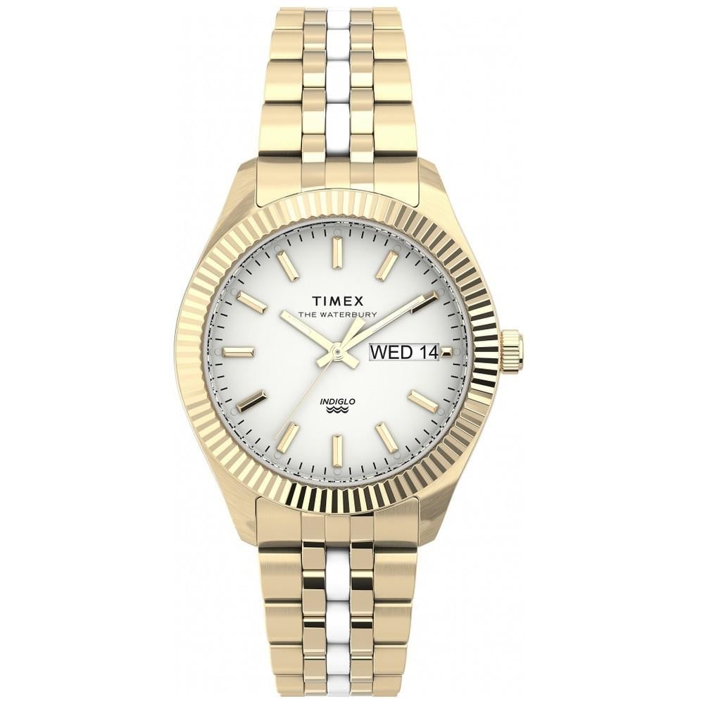 Наручные часы женские Timex Waterbury Boyfriend кварцевые Gold (Tx2u82900)