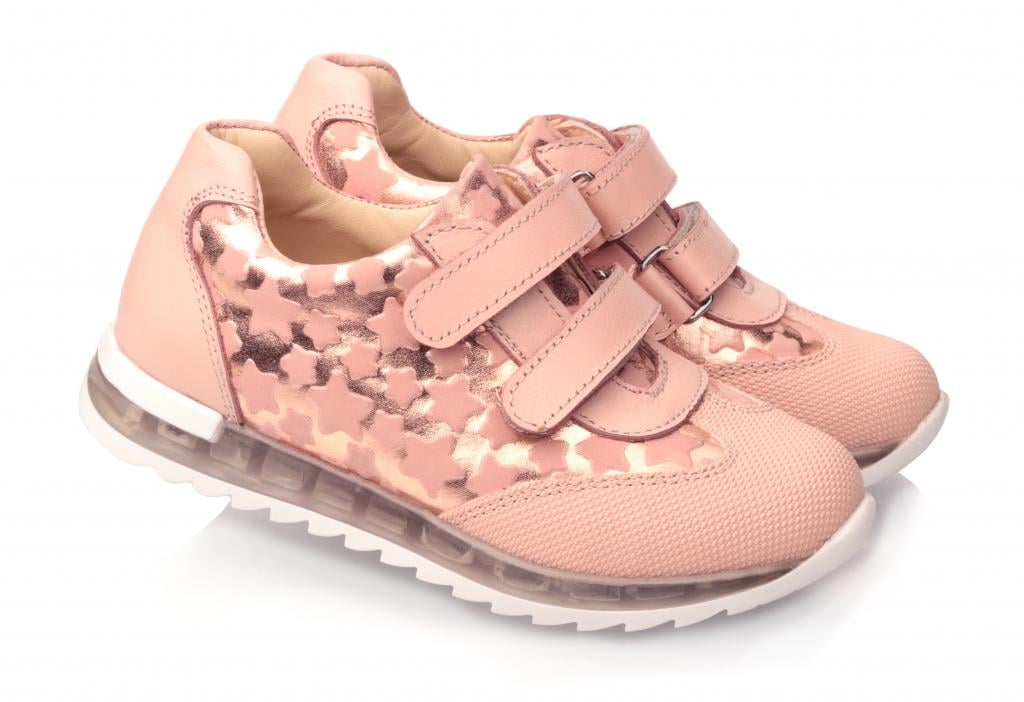 Кроссовки Topitop для девочек 559 р. 33 Бежево-розовый