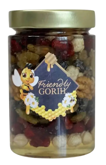 Ассорти из сухофруктов с акациевым медом 370 мл 450 г