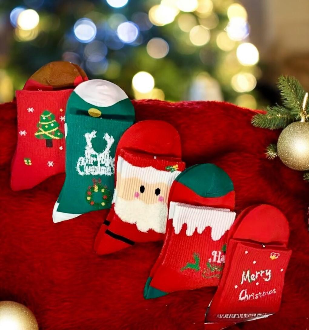 Шкарпетки новорічні бавовна 5 пар (23034568) - фото 3