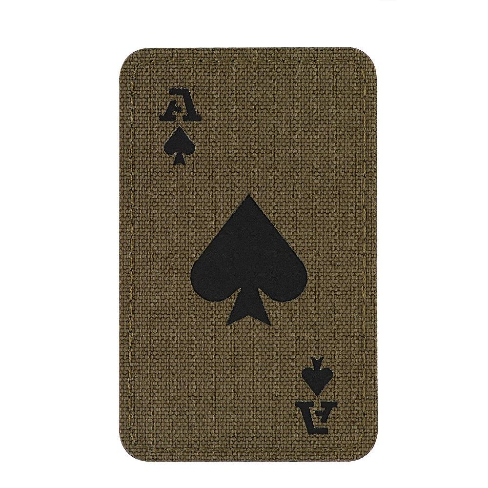 Нашивка M-Tac Ace of Spades Laser Cut Ranger Green/Black Нашивка M-Tac Ace of Spades Laser Cut Ranger Green/Black