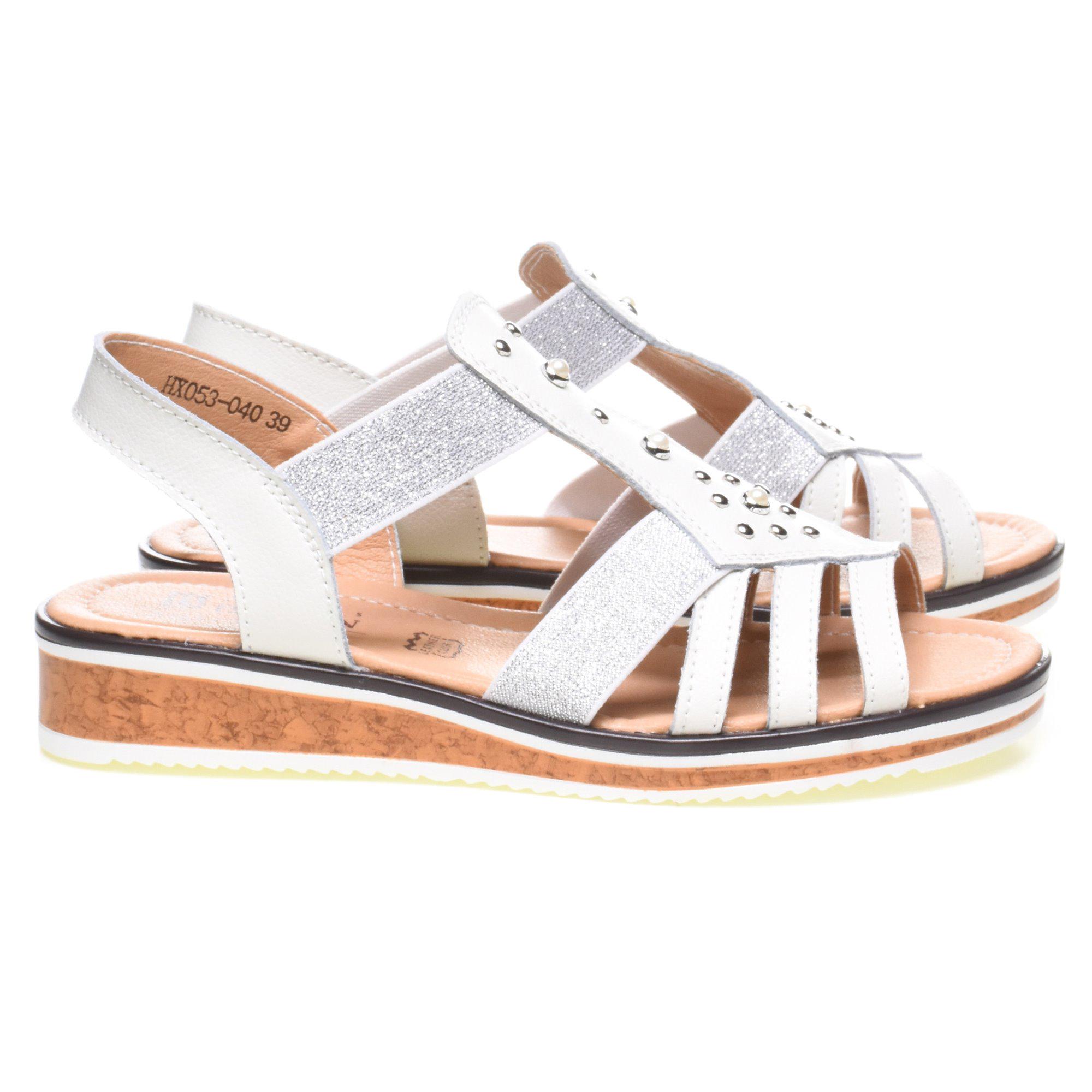 Сандалии женские Baden р. 36 Белый/Серебряный (069698-36) - фото 4 Сандалии женские Baden р. 36 Белый/Серебряный (069698-36) - фото 4