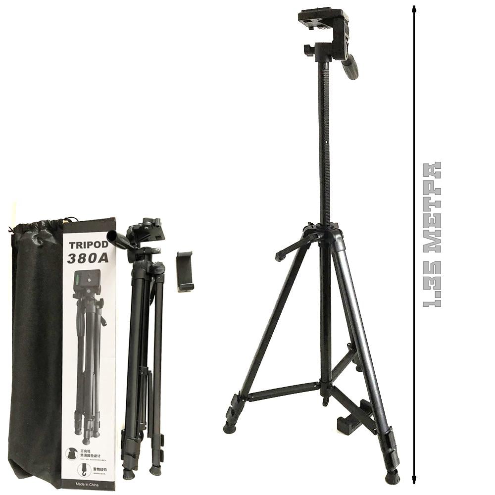 Штатив трипод TriPod 380A 0,5-1,35 м для камери і телефону переносний + Пульт - фото 3