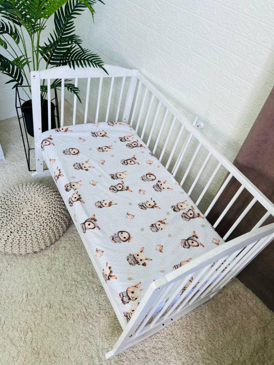 Простирадло дитяче на гумці 120х60 см (7740)