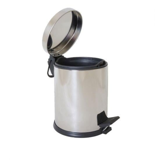 Ведро для мусора с педалью Eco Fabric нержавеющая сталь 3 л (EF-82250)