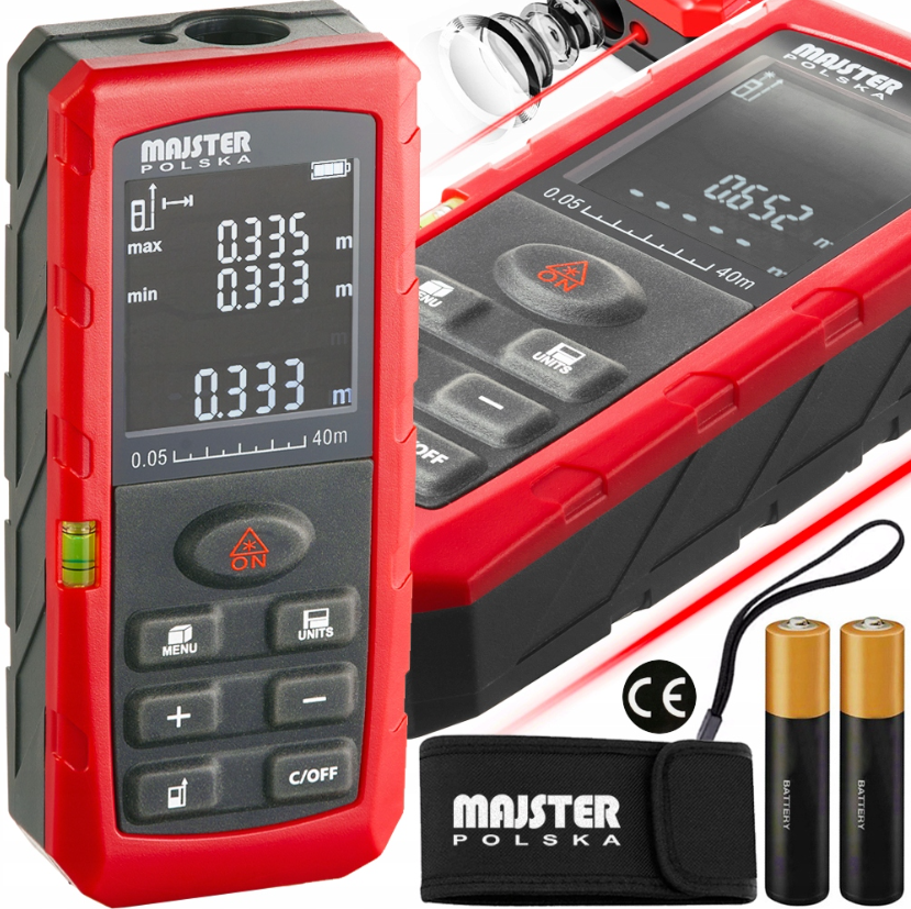 Лазерний далекомір Majster Polska 40 м (27106505) - фото 2 Лазерний далекомір Majster Polska 40 м (27106505) - фото 2