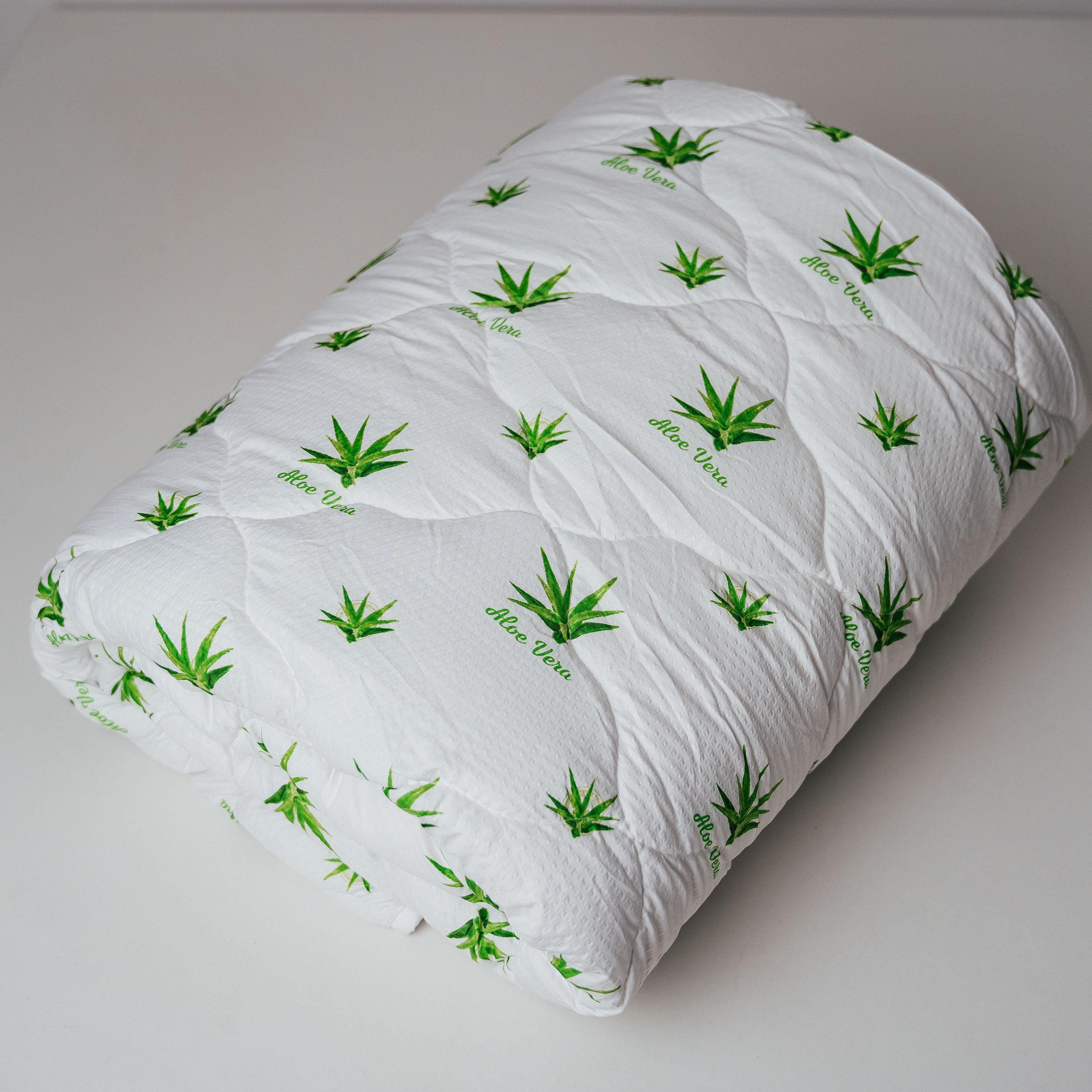 Одеяло 86850 алоэ вера летнее евро 195x215см Белый (13379_8) - фото 1 Одеяло 86850 алоэ вера летнее евро 195x215см Белый (13379_8) - фото 1