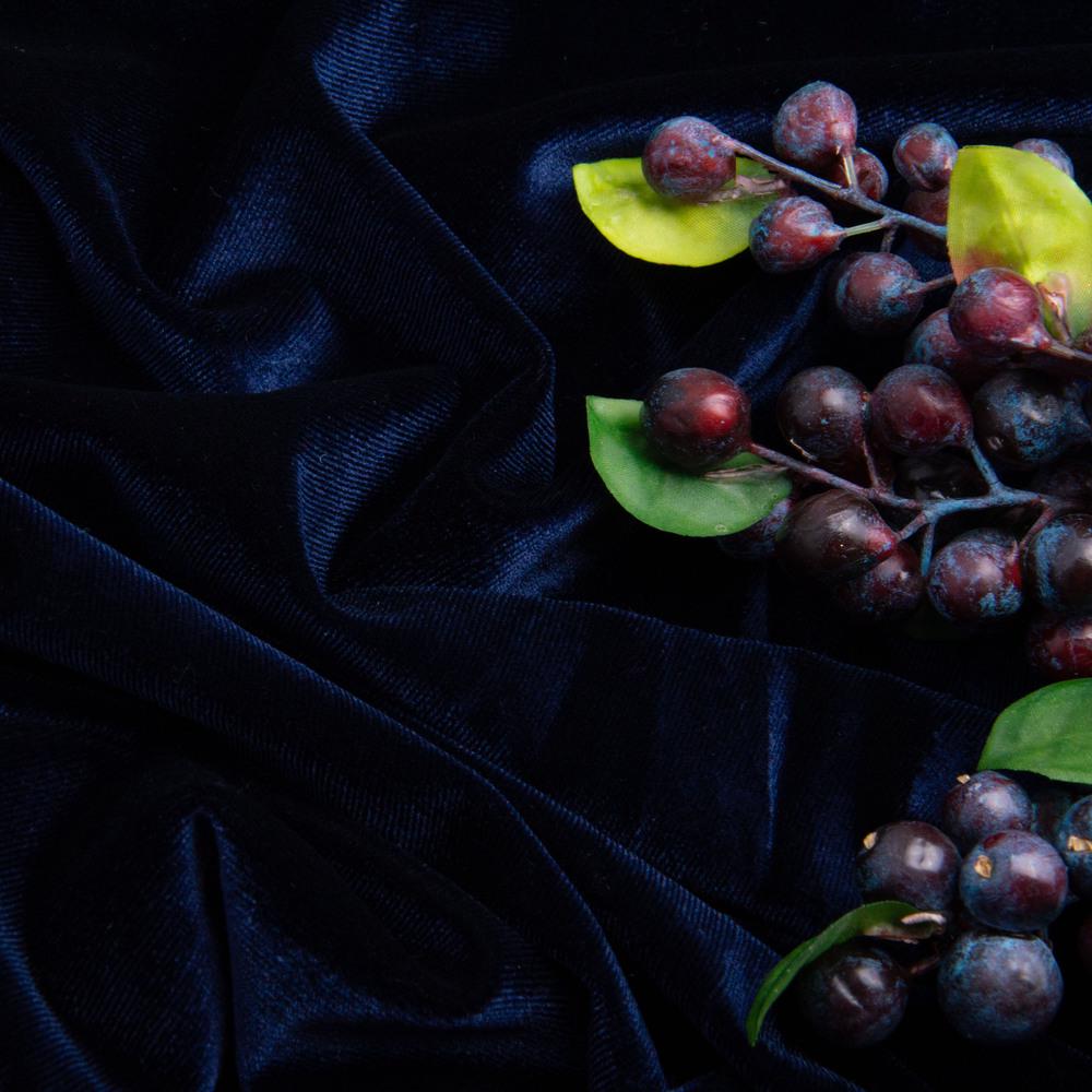 Ткань велюр V-9 284 гр/м2 140 см Navy (25901) - фото 3 Ткань велюр V-9 284 гр/м2 140 см Navy (25901) - фото 3