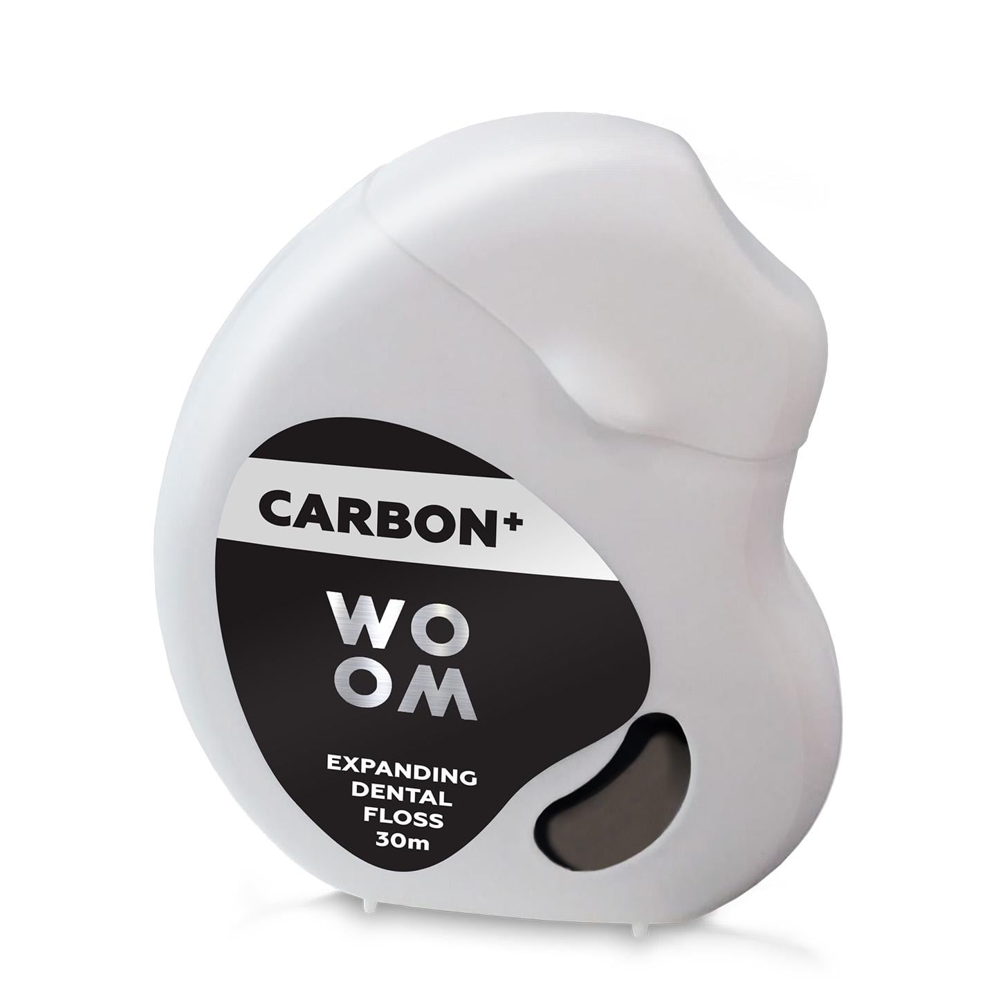 Зубная нить Woom Carbon Expanding Riser уголь/мята/эвкалипт 30 м Black (920013)