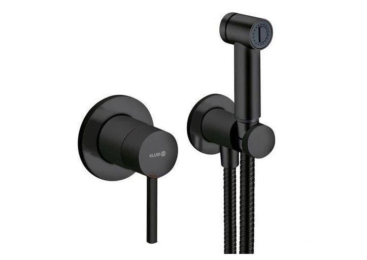 Гигиенический душ со смесителем Kludi Bozz 389983976 Черный Гигиенический душ со смесителем Kludi Bozz 389983976 Черный