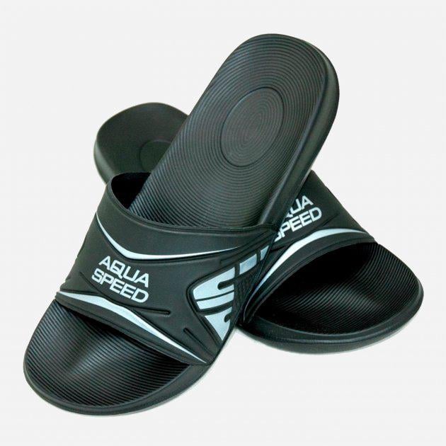 Шлепанцы Aqua Speed DAKOTA 6809 р. 44 Черный/Серебристый (516-07 44) - фото 2