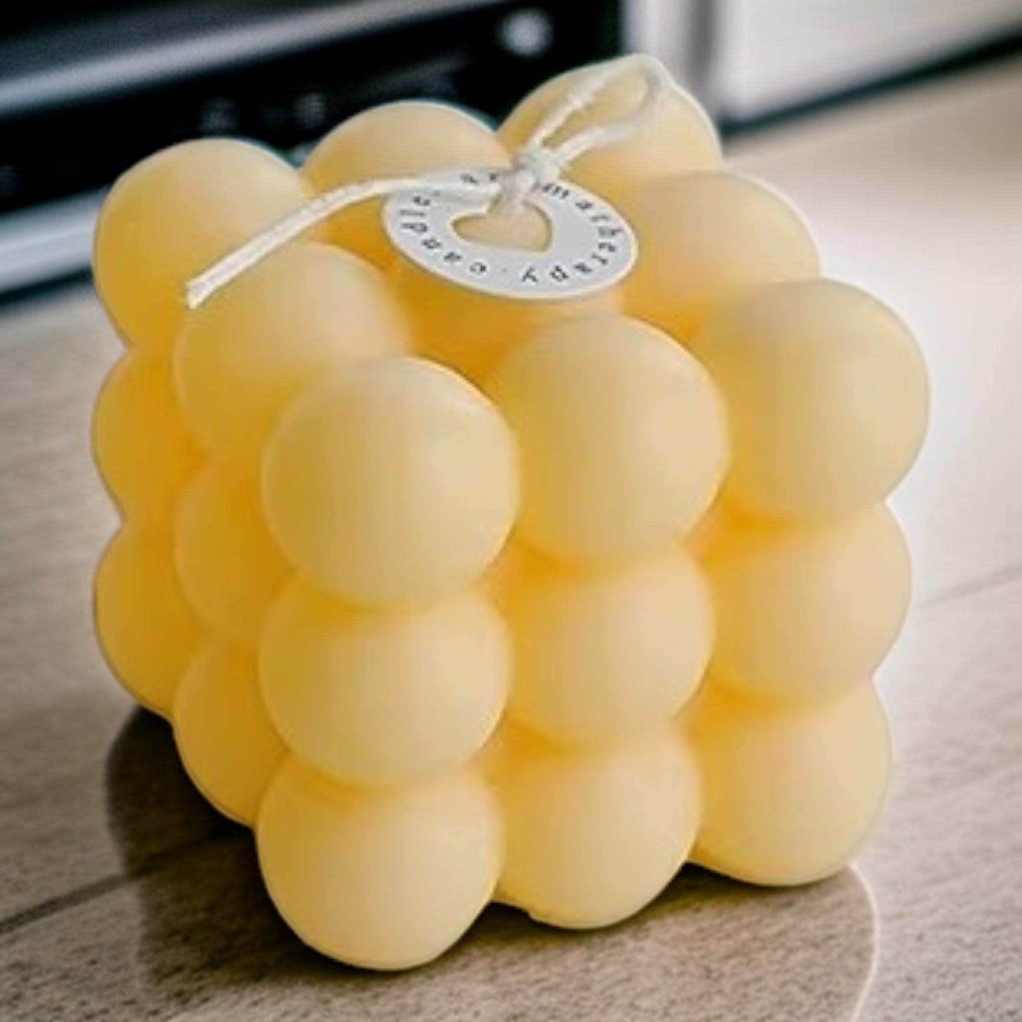 Свічка бульбашково-кубічна Du Song Сир жовтий (00018) - фото 2