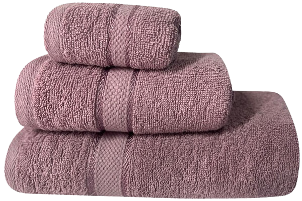 Набор банных хлопковых полотенец SOHO Simple Lilac 70х140 см 3 шт. (31105516)