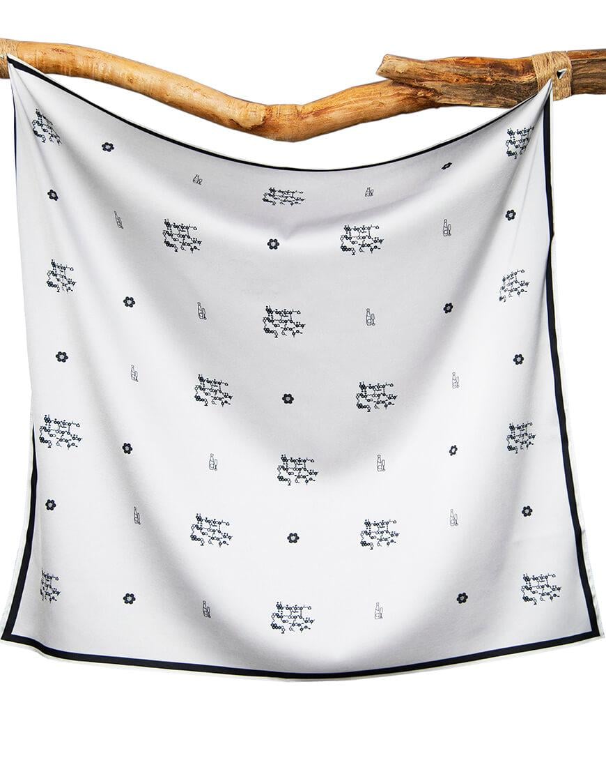 Хустинка Мій Бахмут жіноча SOFT25 біла One size