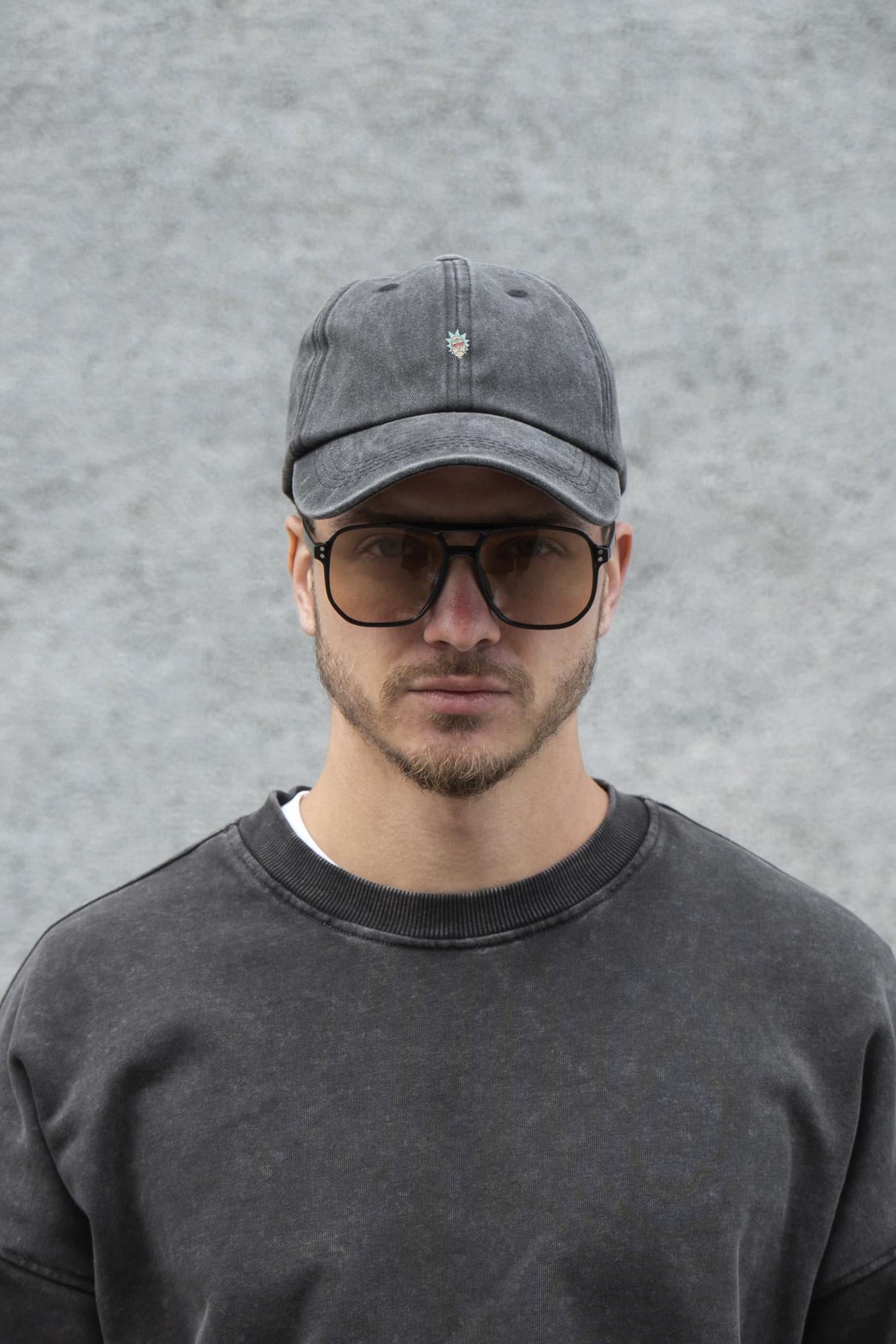 Бейсболка мужская Vintage Without с принтом Rick Black (8049827)