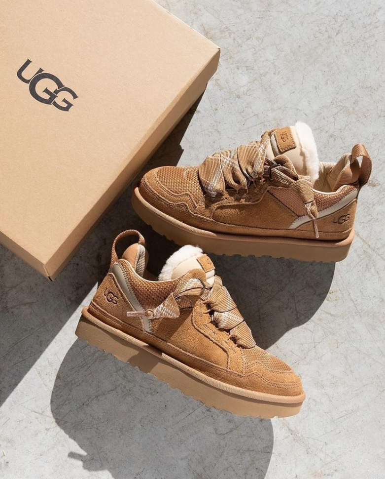 Кросівки зимові замшеві UGG Lowmel Sneaker Chestnut р. 38 Коричневий (16862) - фото 7