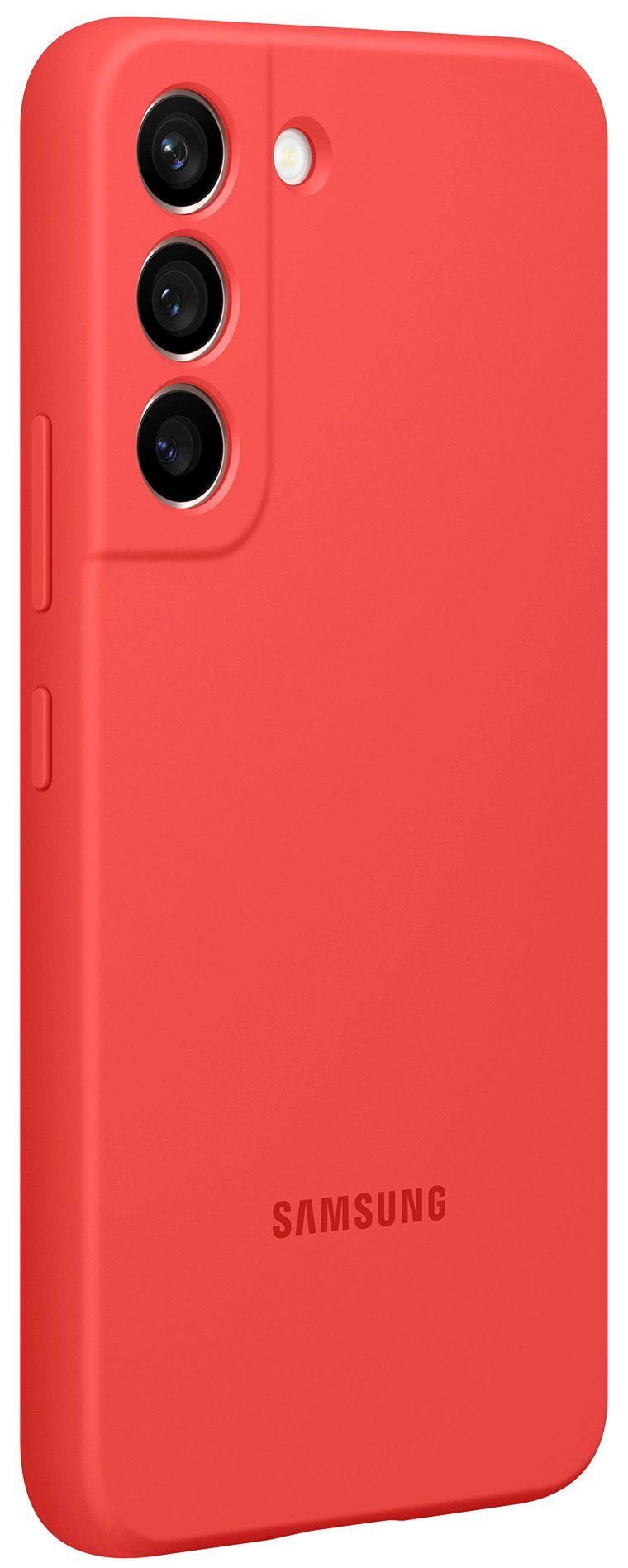 Чохол Samsung Galaxy S22 Plus S906 Silicone Cover EF-PS906TLEGRU (Glow Red) - фото 6