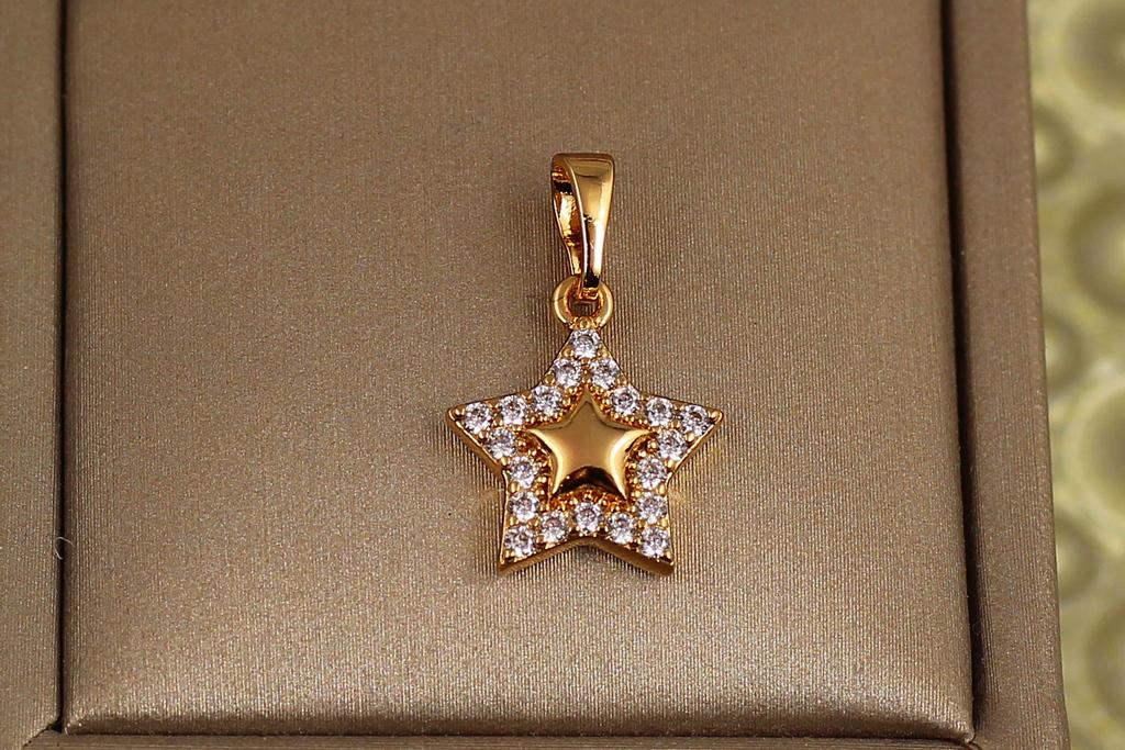 Кулон Xuping Jewelry мерцающая звезда 1,4 см Золотистый (30633811)