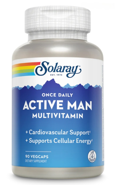 Мультивитамины для мужчин Solaray Once Daily Active Man Multivitamin 90 капсул