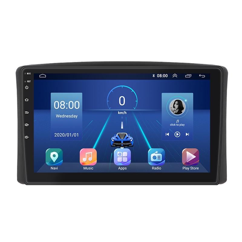 Магнитола штатная Lesko для Toyota Land Cruiser 100 Series 1998-2002 экран 9" 4/64Gb 4G Wi-Fi GPS Top