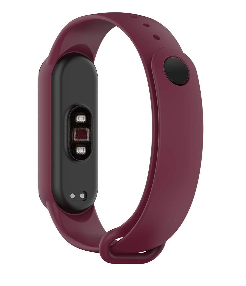 Ремінець силіконовий BeWatch для Xiaomi Mi Band 5/6 Бургунді (1540690) - фото 2