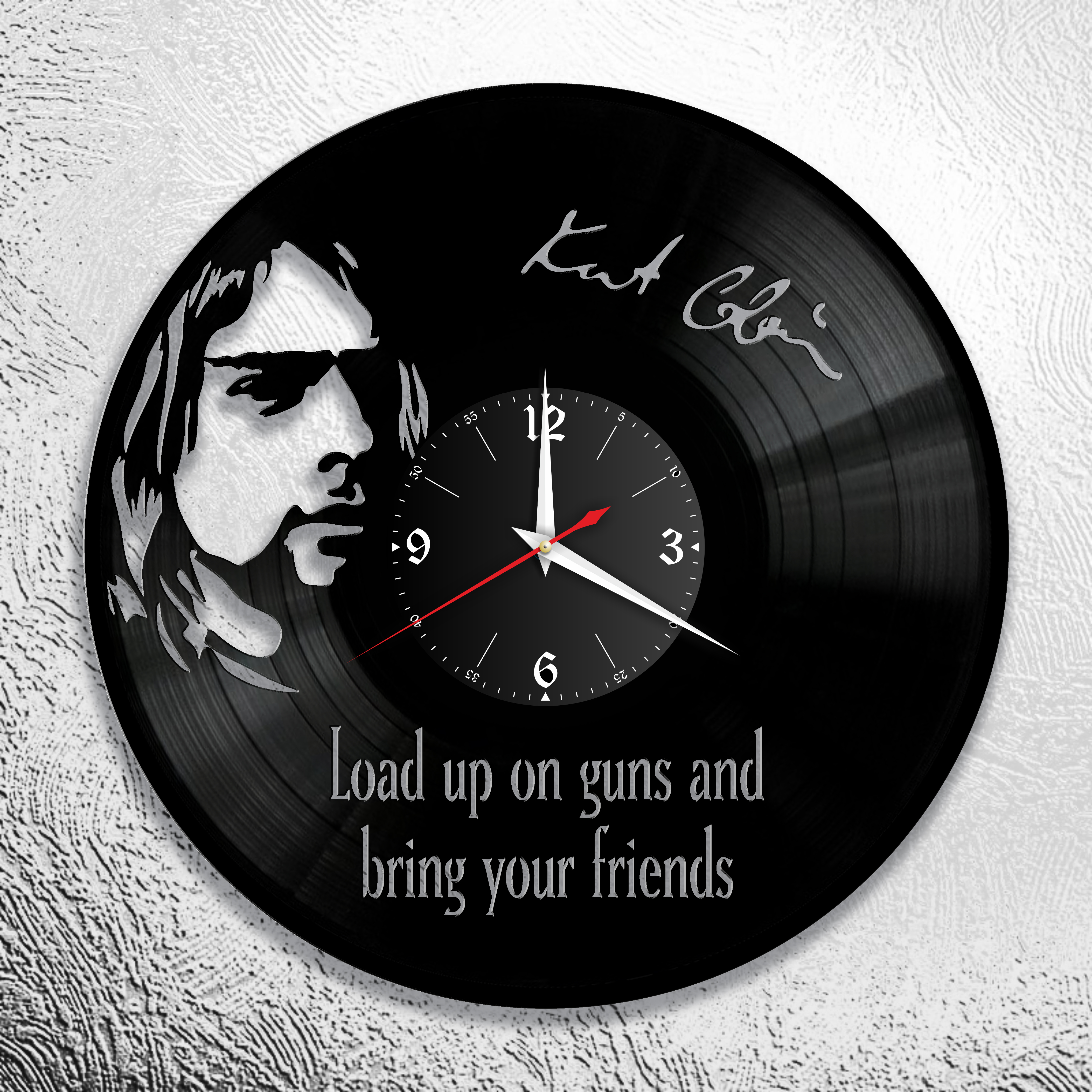 Часы настенные Nirvana 0685 из виниловой пластинки