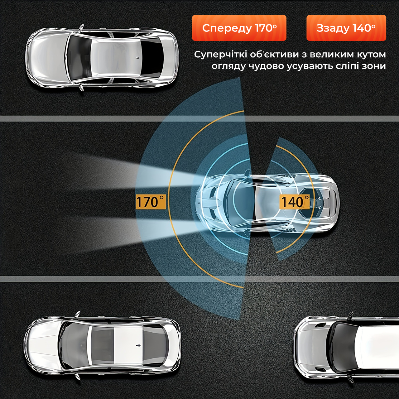 Відеореєстратор автомобільний з датчиком руху/автозаписом Чорний (25561121) - фото 4 Відеореєстратор автомобільний з датчиком руху/автозаписом Чорний (25561121) - фото 4