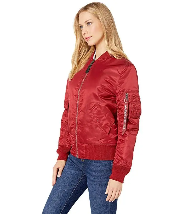 Бомбер Alpha Industries MA-1 W Flight Jacket XL Red (WJM44500C1RXL) - фото 3