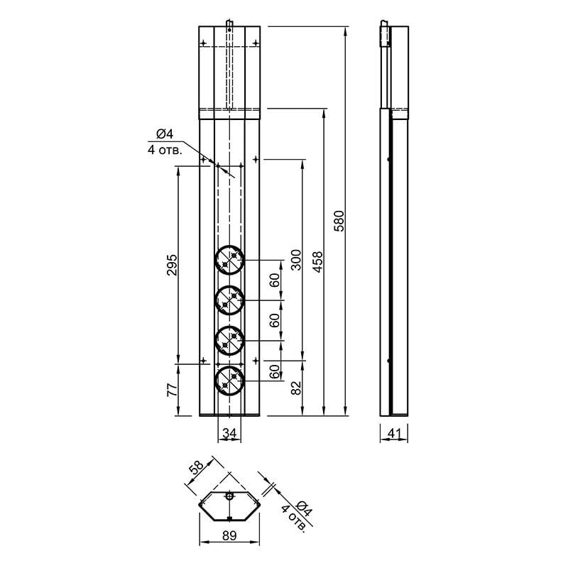 Блок розеточний CASIA 4 розетки з вимикачем та 2хUSB-модулями для зарядки (45428) - фото 5 Блок розеточний CASIA 4 розетки з вимикачем та 2хUSB-модулями для зарядки (45428) - фото 5