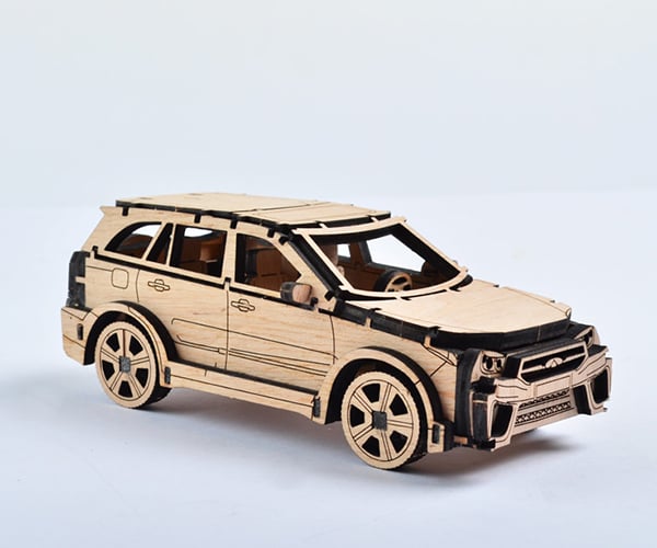 Дерев'яна збірна модель машинки 3DBRT Chery Tiggo