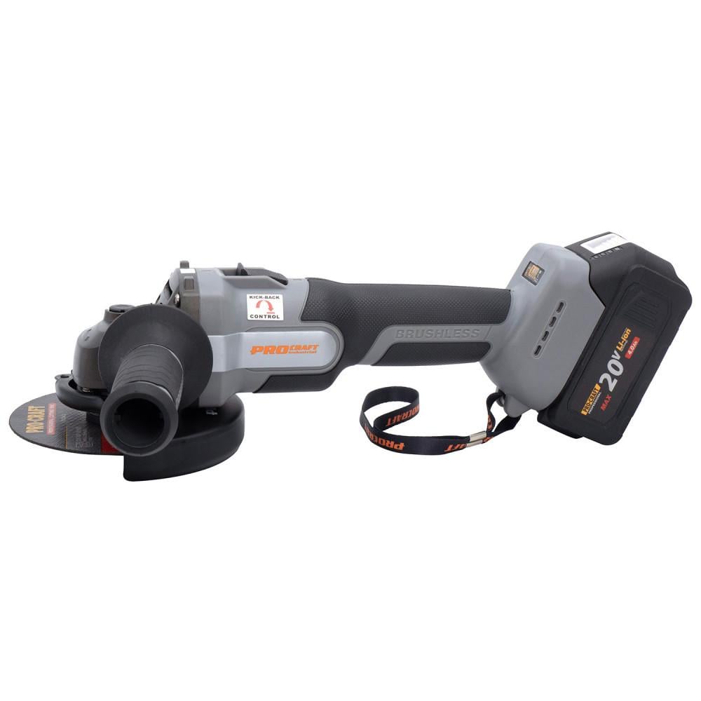 Болгарка акумуляторна Procraft Industrial AG125A 1 АКБ/ЗУ/кейс 125 мм 20V