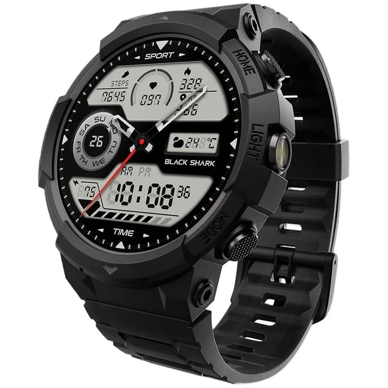 Смарт-часы Black Shark GS3 Sport BS-W2402 Mist Black со встроенным LED буквиком (1149171)
