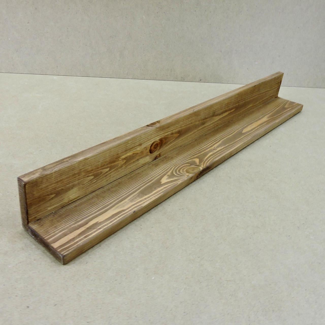 Полка настенная из дерева Палас 90 см Мускат (НСП-908007)