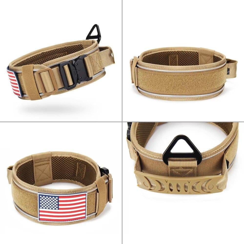 Ошейник для собак Harness Tactical широкий нейлоновый с металлической пряжкой-фастекс M Черный (2349915305) - фото 4 Ошейник для собак Harness Tactical широкий нейлоновый с металлической пряжкой-фастекс M Черный (2349915305) - фото 4