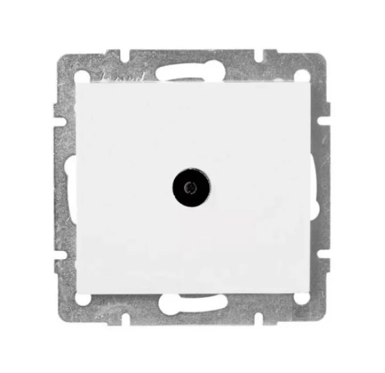 Розетка концевая телевизионная Lezard Rain Белый (26528924)