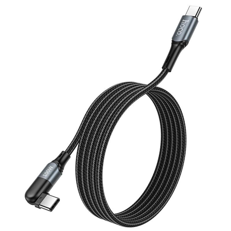 Кабель Hoco Type-C to Type-C Orbit charging data cable U100 (4d7d2117)
