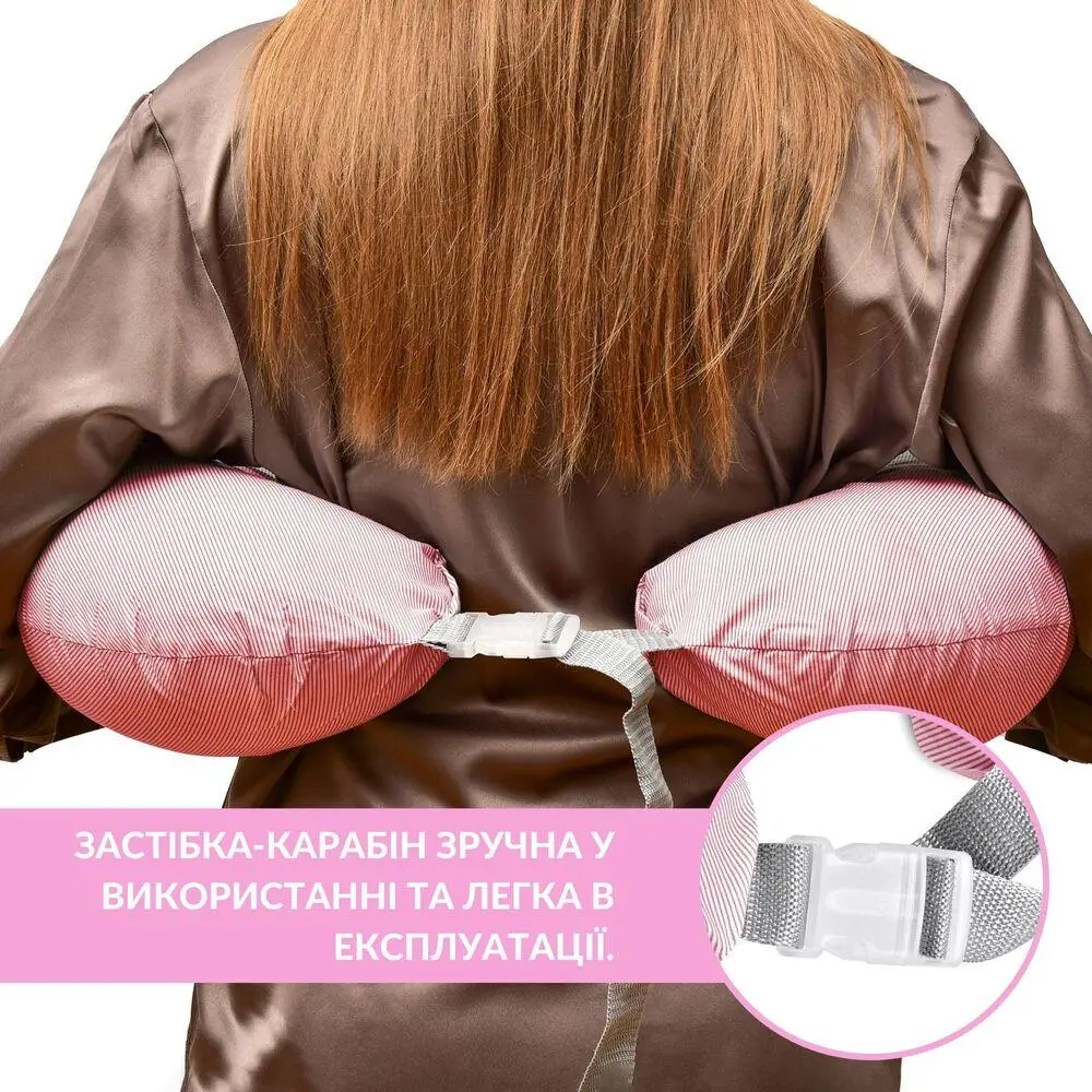 Подушка для кормления IDEIA 60х70х16 см Серый/Пудровый (24938531) - фото 3 Подушка для кормления IDEIA 60х70х16 см Серый/Пудровый (24938531) - фото 3