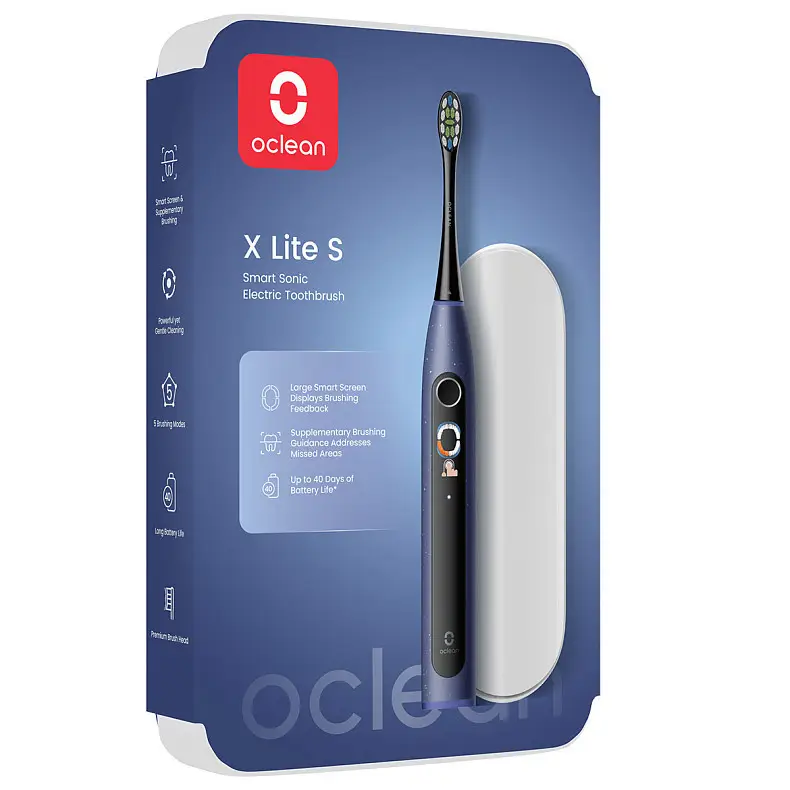 Електрична зубна щітка Oclean X Lite Set Blue - фото 4 Електрична зубна щітка Oclean X Lite Set Blue - фото 4