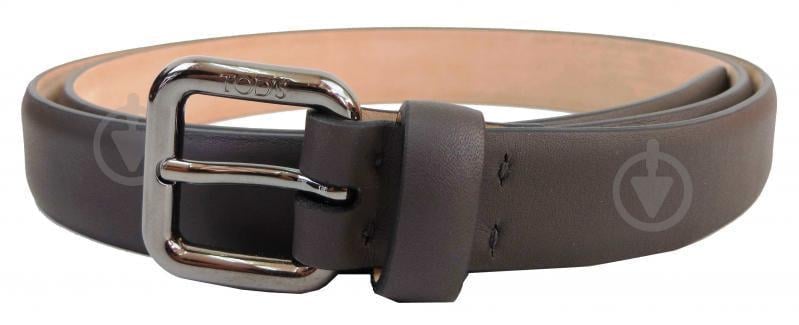 Жіночий шкіряний ремінь Tod's 2,5 см Сірий (S31C46)
