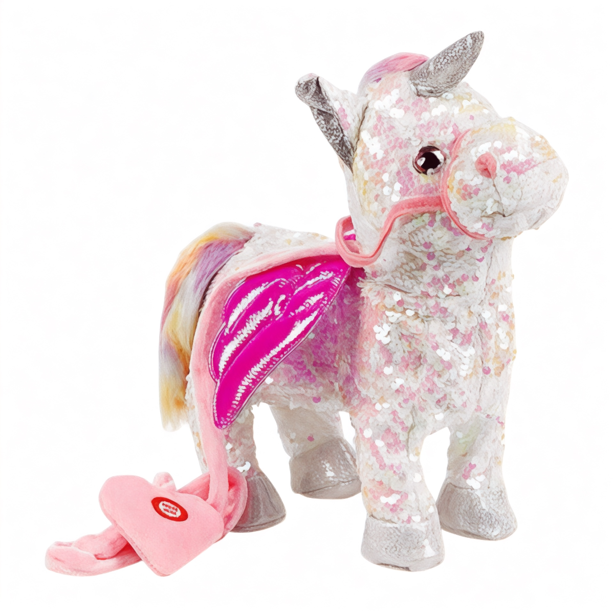 Интерактивная игрушка TK Group Веселый единорог М 14795 в пайетках в коробке (113925)