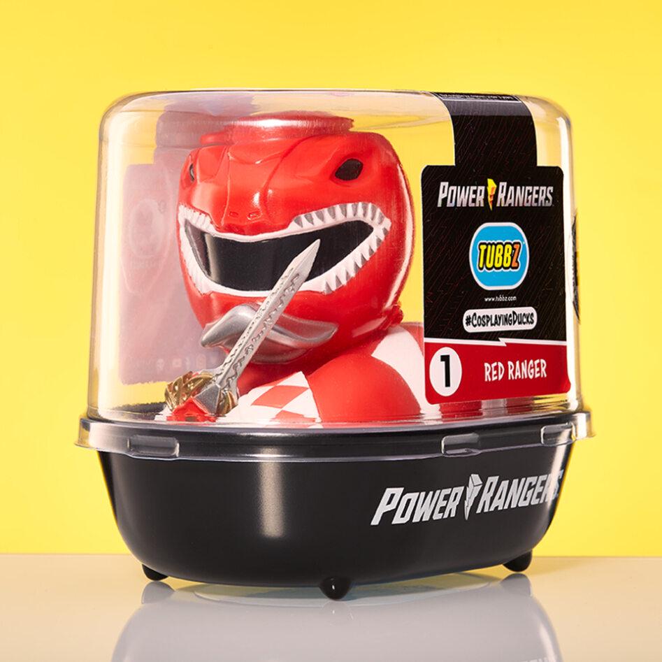 Фигурка Numskull Official Power Rangers Ranger TUBBZ Cosplay Duck Collectible Red - фото 7